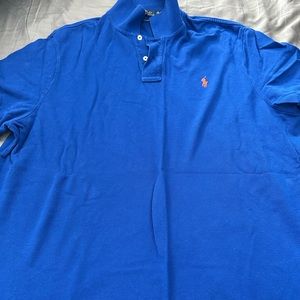 Polo shirt blue 2X